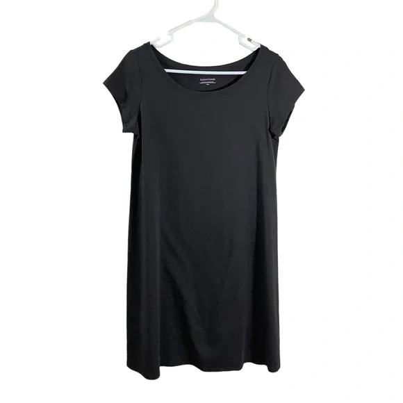 Eileen Fisher | Dresses | Eileen Fisher Traceable Organic Cotton Stretch  Jersey Ballet Neck Dress | Poshmark